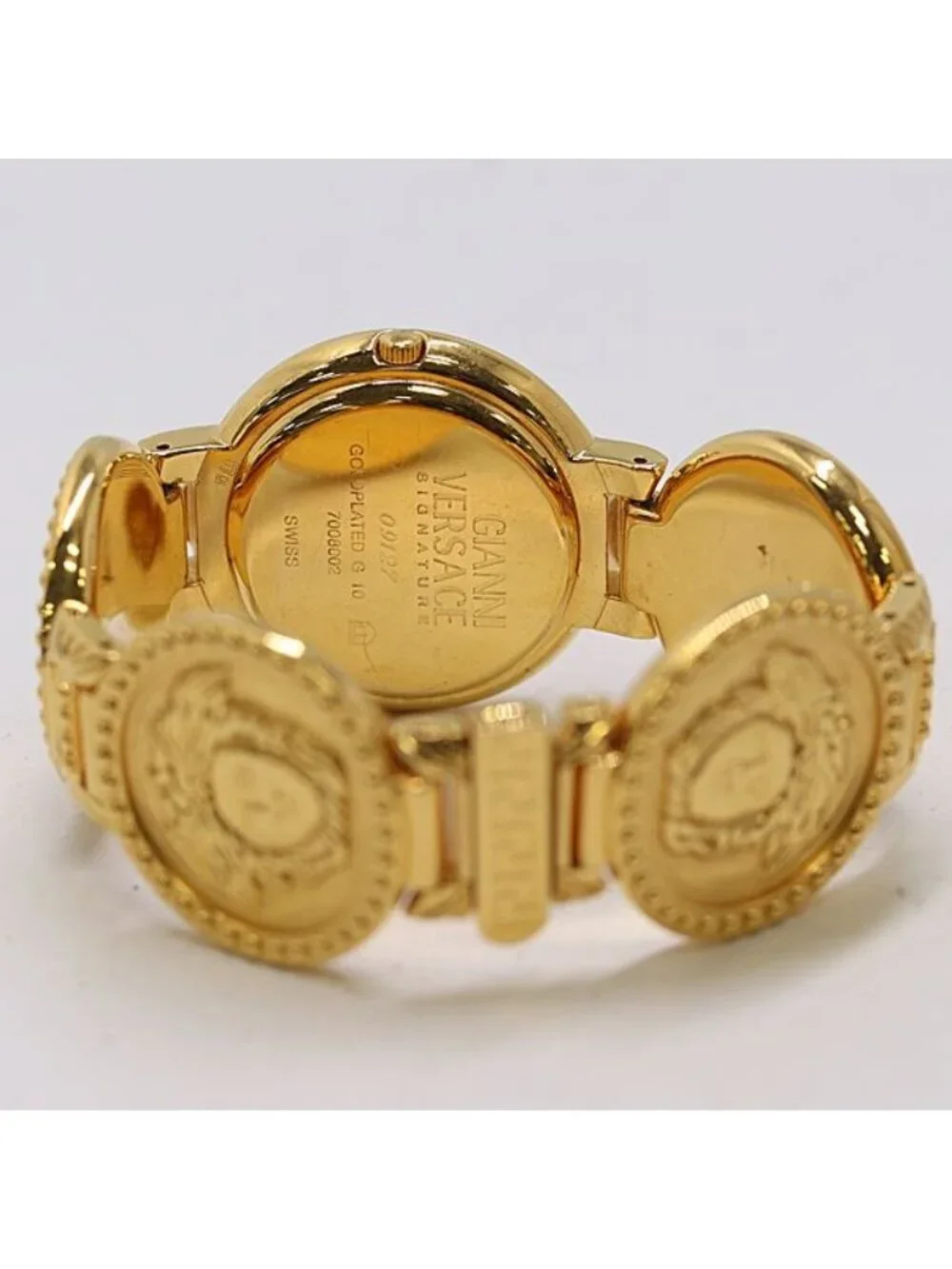 Versace Gianni Medusa Coin Watch Gold Dial